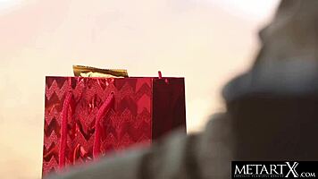 Hot sexy brunette spreads long legs wide to masturbate avidly with dirty talk