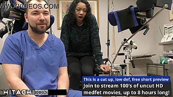 freshman gets mandatory hitachi orgasm from doctor-tampa - yasmine woods