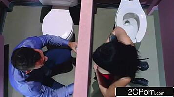 Busty Young Brunette Takes On Mystery Man Through Glory Hole Fun