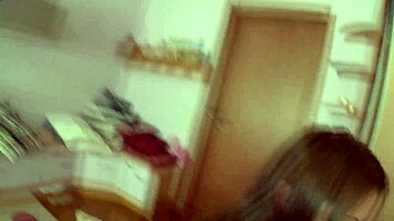 fucking big ass of teen slut in lingerie heels on bed with deepthroat assfucking