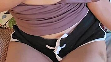 This tiny Asian teen vibrates her clit until she cums hard.