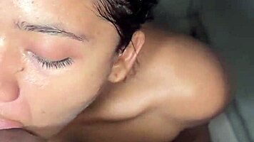 i eat dessert before dinner, sucking big black cock and licking ass with my amateur couple partner