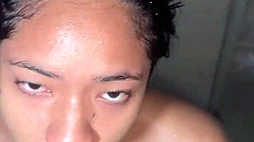 i eat dessert before dinner, sucking big black cock and licking ass with my amateur couple partner