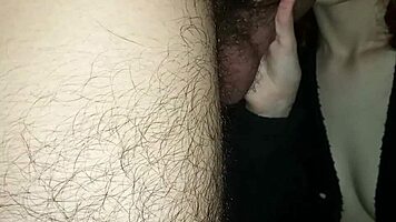 Girlfriend Lubricates Penis For Rough Penetration