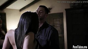 Naughty teen receives blowjob and rough sex from dirty guy