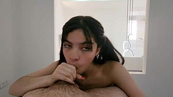 sexy model fucked by photographer after photo shoot on street