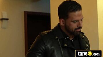 Hungarian hottie rides bad boy's cock while her husband watches cuckolded