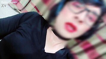 linda the hot ladyboy gets anal penetration and masturbates