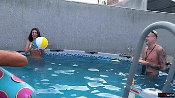 Want to join this gangbang sex party with rough hardcore double vaginal creampie?