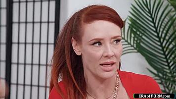 five cum hungry milfs are closing in on the sperm donor to get some cock