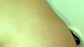 Chubby teen sucks dick, then gets fucked hard from behind