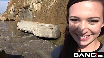 Ariel Grace Skinny Teen 18+ Fucks In Public Bathroom