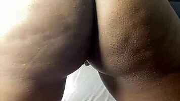 she watched the sexy ebony teen finger her wet pussy