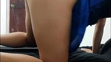 Hot Latina Masturbates In Lingerie Excitedly.