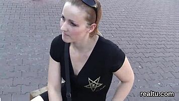 Glamorous Czech Kitten Tempted in Mall and Drilled in POV