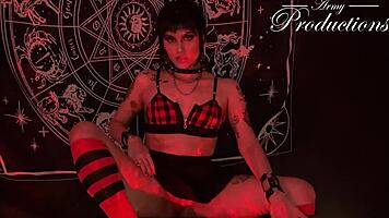 Gothic Girl Rituals Sex With Boyfriend In Doggystyle