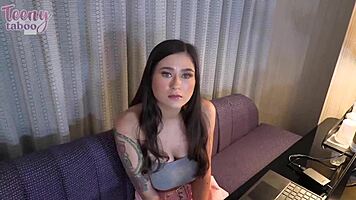 Gorgeous jasmine wilde assists boss mr brogan in office tasks