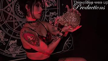 Gothic Girl Rituals Sex With Boyfriend In Doggystyle