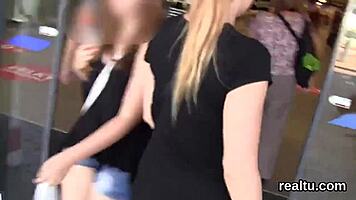 Glamorous Czech Kitten Tempted in Mall and Drilled in POV