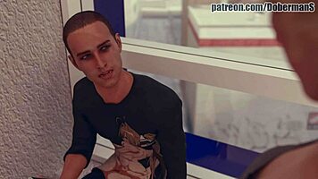 Doctor sucks student cock