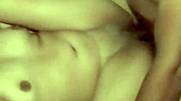 Oh wow, this real Mexican amateur is getting pounded hard on camera in her bedroom