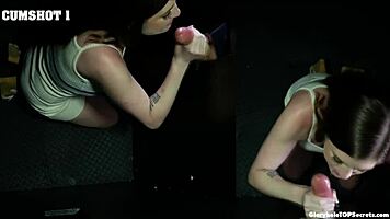 Fuck yes, Alexis, you keep swallowing that big cock, girl!