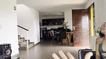 Skinny Girl Fucked by Boyfriend's Friend