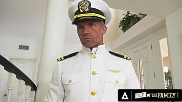 Maya Bijou fucks her military man in intense interracial hardcore, bent over and deepthroating