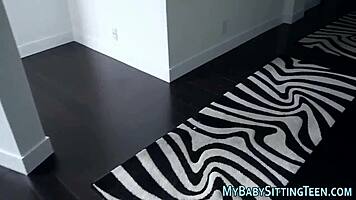 Babysitter pov rides cock suggestively