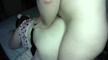 Horny stepdaughter counts her 100th orgasms in homemade video.