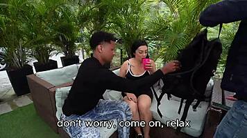 Big ass Latina helped in city, returns with hard fucking