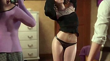 Minha namorada trouxe sua amiga para nos divertir juntos sess�o de fotos com elas