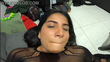 wifey gets spit on clit and hardcore fucked by lover