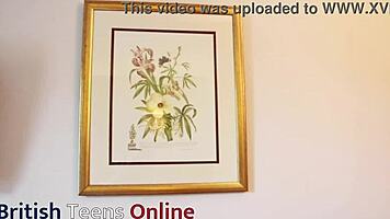 Naughty british college student sucks stepdads cock