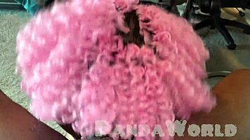 ebony anal slut taking bbc deep in her asshole while 2nd ebony slut swallows bbc