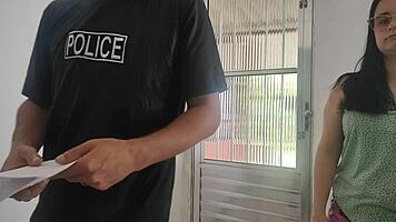 wife does everything the police officer wants to avoid arresting her husband