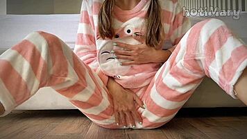 Skinny School Girl Achieves Big Squirt Orgasm With Small 18+ Tits Masturbating And Fingering Pussy