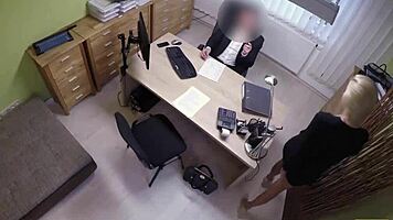 Loan4k sex casting happens in office by naughty agent.