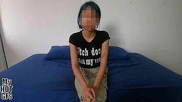 Young Woman Arrives to Try New Experience
