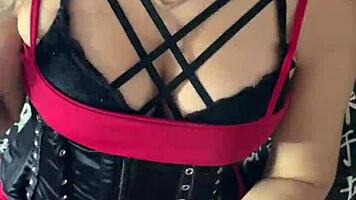 i love my submissive brunette stroking my big cock before sucking.