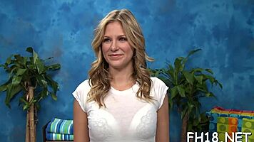 I, an attractive European teen, feel my pussy and mouth roughly screwed during a sensual nuru massage.