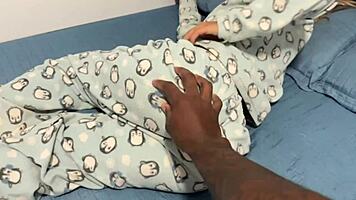 Hot Latina seduces watching porn from open door 😏