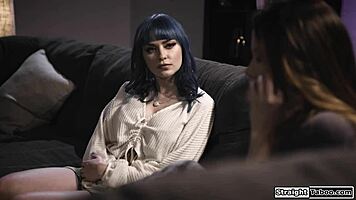 Milf landlady seduces busty babe with lesbian passion