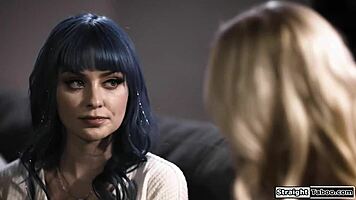 Milf landlady seduces busty babe with lesbian passion