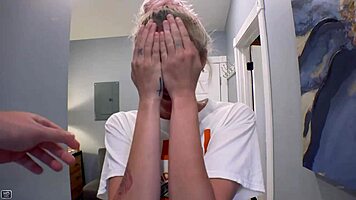 Lovely ginger luna parish and blonde sassy lick and rub each other pussy