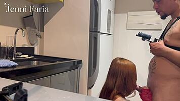 Neighbor Catches Me in Kitchen for Passion