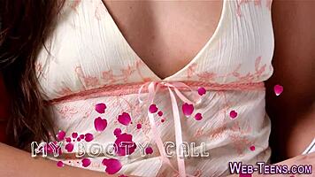 Petite teen explores oral pleasures with another babe