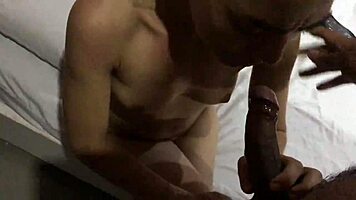 Watch This Latina Brunette Milf Suck Cock Deepthroat Style With Wet Pussy Licking!