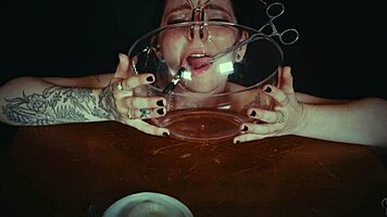 Emo Bondage Whore Faces Tied And Punished With Piss