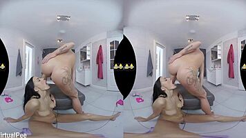 Euro lesbians piss and finger